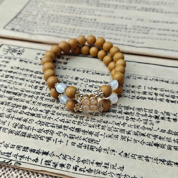 Bracelet with Osmanthus Fragrance, Wrist16cm, Beads 0.8cmx38