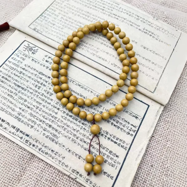 Long Chain with Osmanthus Fragrance, Beads 0.8cmx72+1.0cmx1
