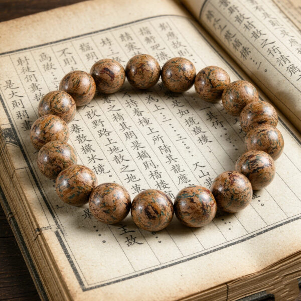 Bracelet with Silk Road Fragrance, Earth Tone, Wrist 16–17cm